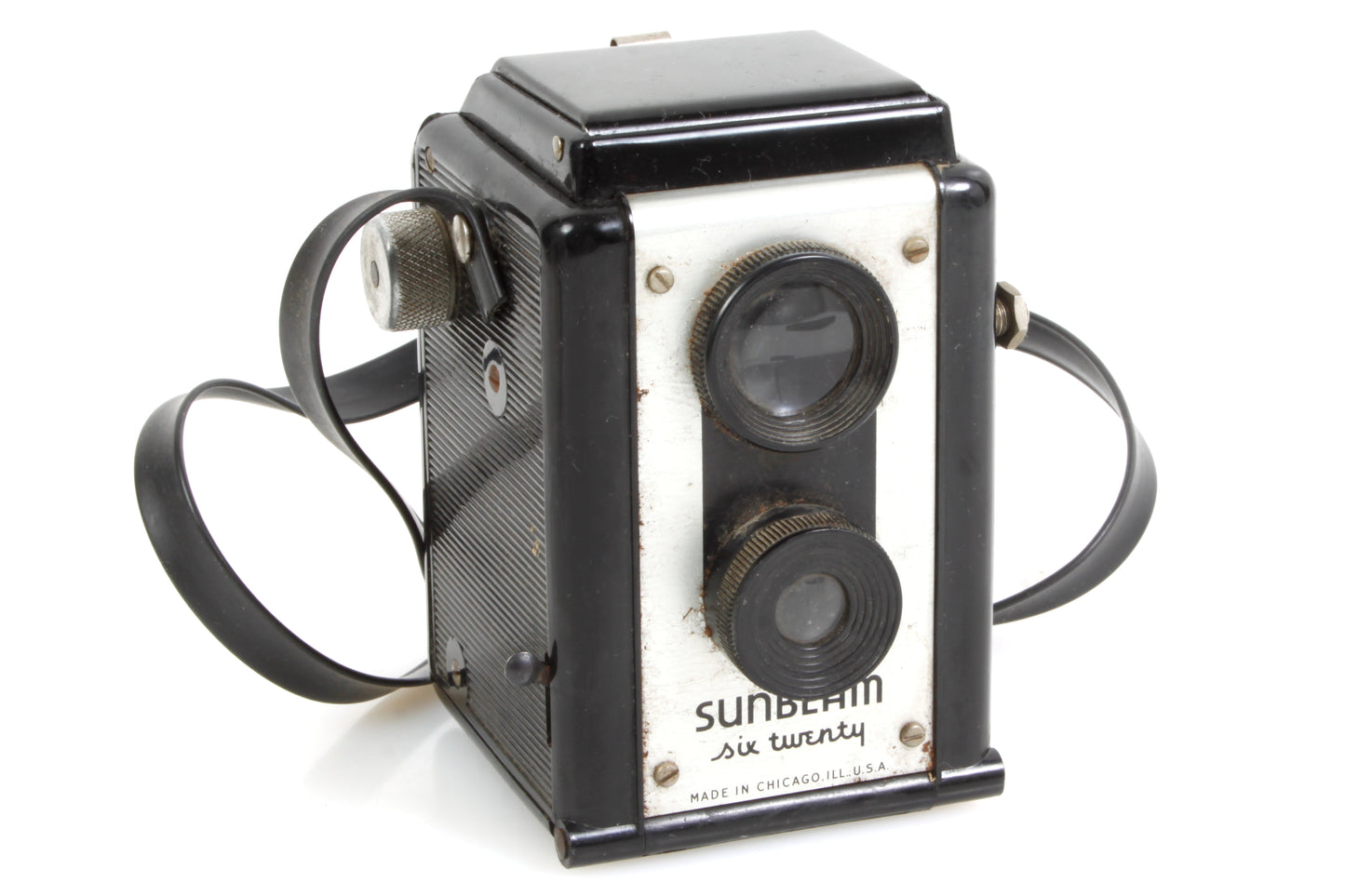Sunbeam Six Twenty Vintage Art Deco Camera w Flash for 620 Film