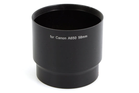 Canon A650 Conversion Lens Filter Adapter Metal 58mm