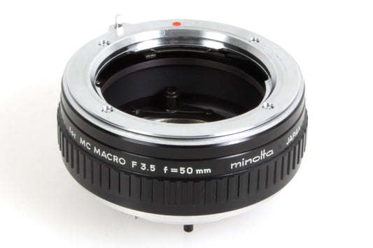 Minolta 50mm F3.5 Macro Film Lens 1:1 Converter