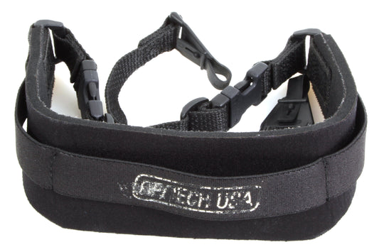 OP/TECH USA Super Padded Black Camera Strap for Neck & Back Support