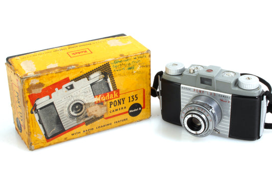1950s Vintage Kodak Film Camera - Shutter Fires - with Box & Strap