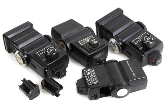Vivitar 283, 285s, 273 Flashes - Lot of 4 - PARTS