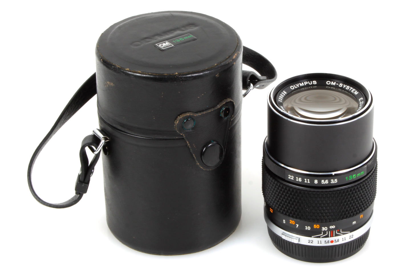 Olympus Film Portrait Lens w Case OM1/2/3/4/10/PC