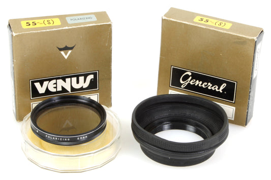 55mm Sunshade & Polarizer Filter