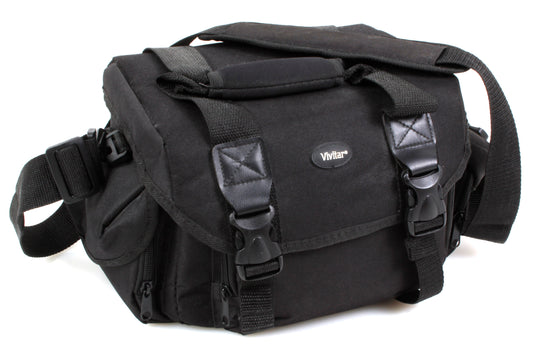 Vivitar Large Black Camera Bag with Many Dividers