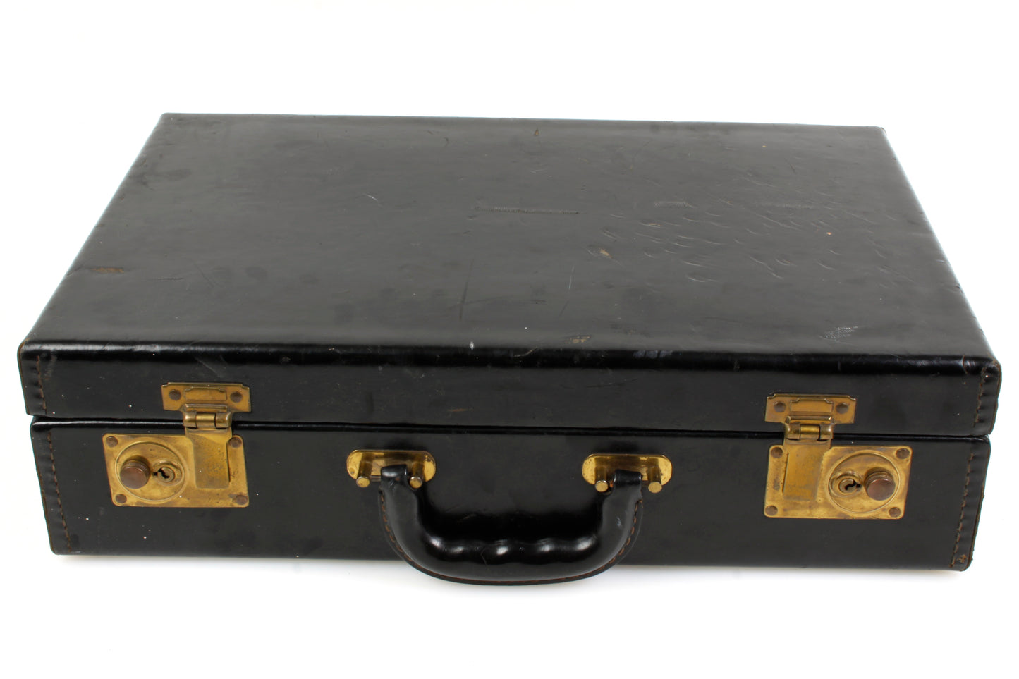 Attache Case (James Bond) Black Leather Hard Case