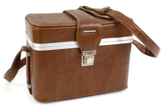 1970s Camera Hard Case Vintage w/ Shoulder Strap