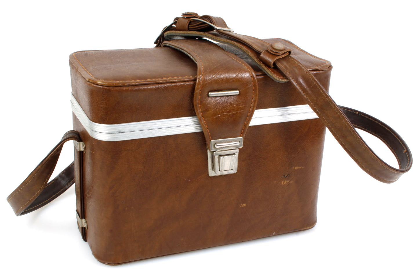 1970s Camera Hard Case Vintage w/ Shoulder Strap