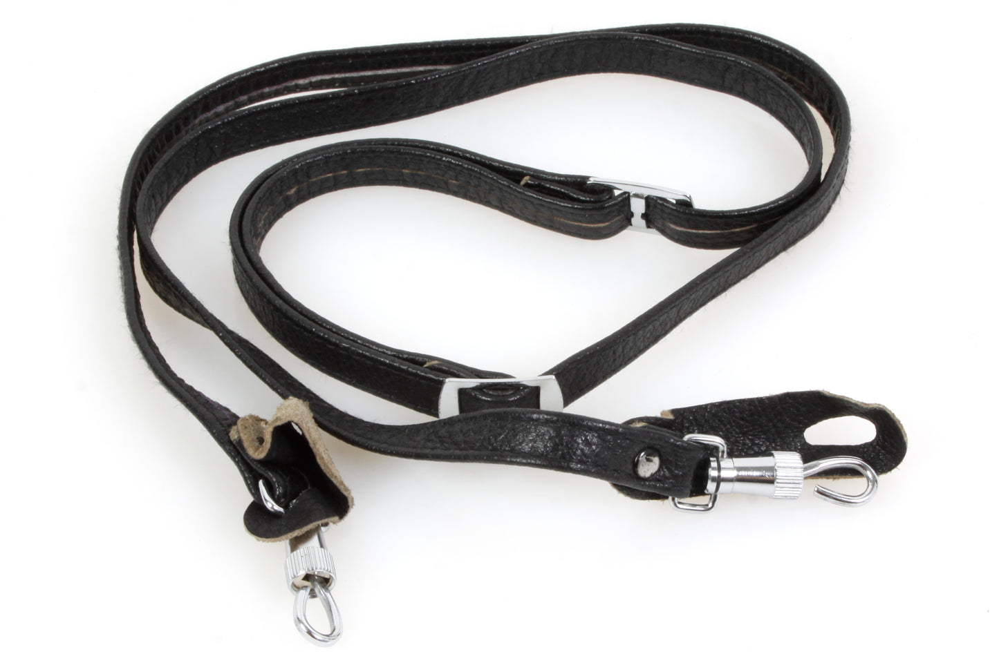 Vintage Camera Strap 1970s Black Leather