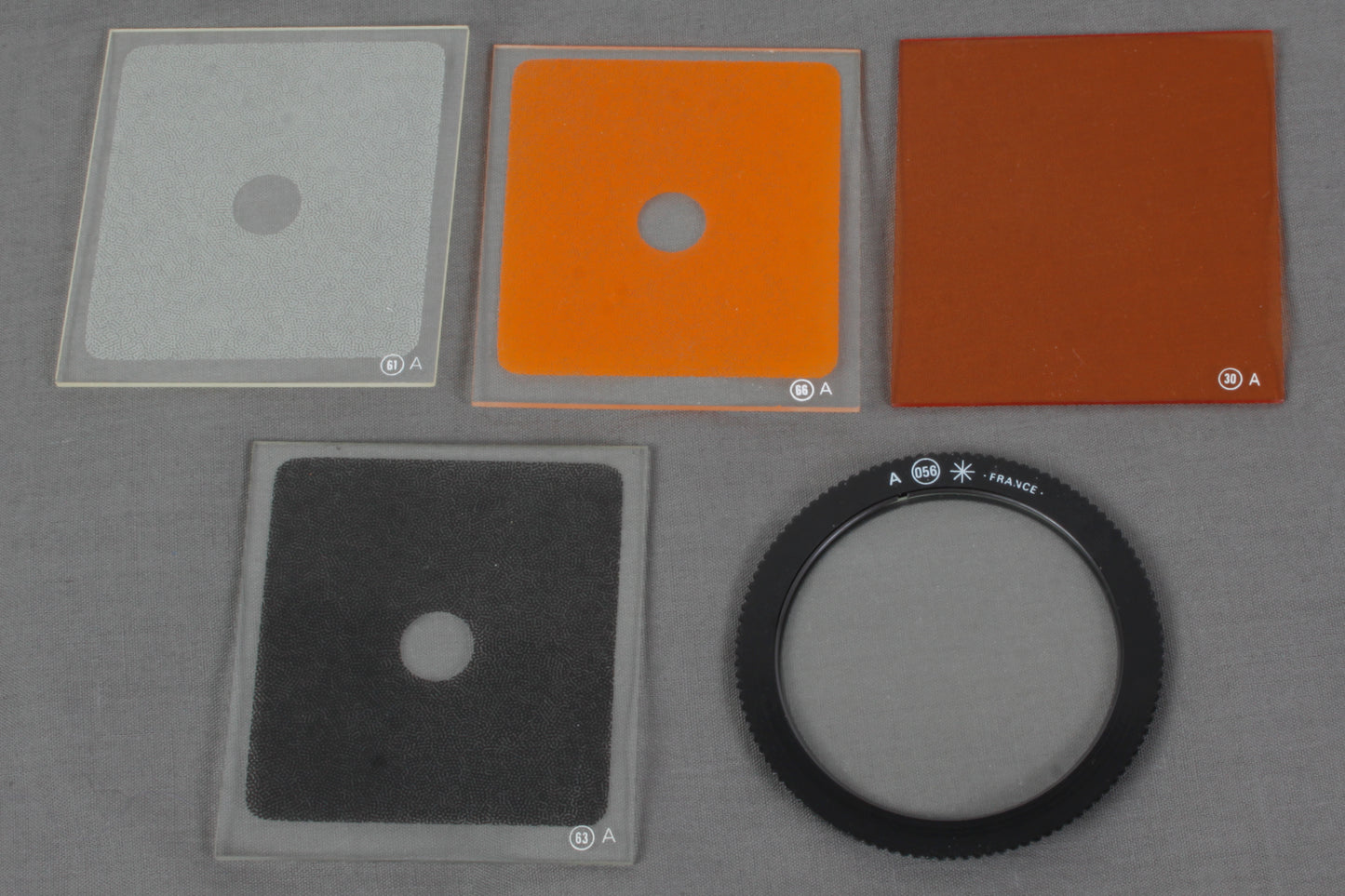 Cokin Camera Filters Set 55mm Star/Heart/Spot Orange/Clear/Black w/ Holder