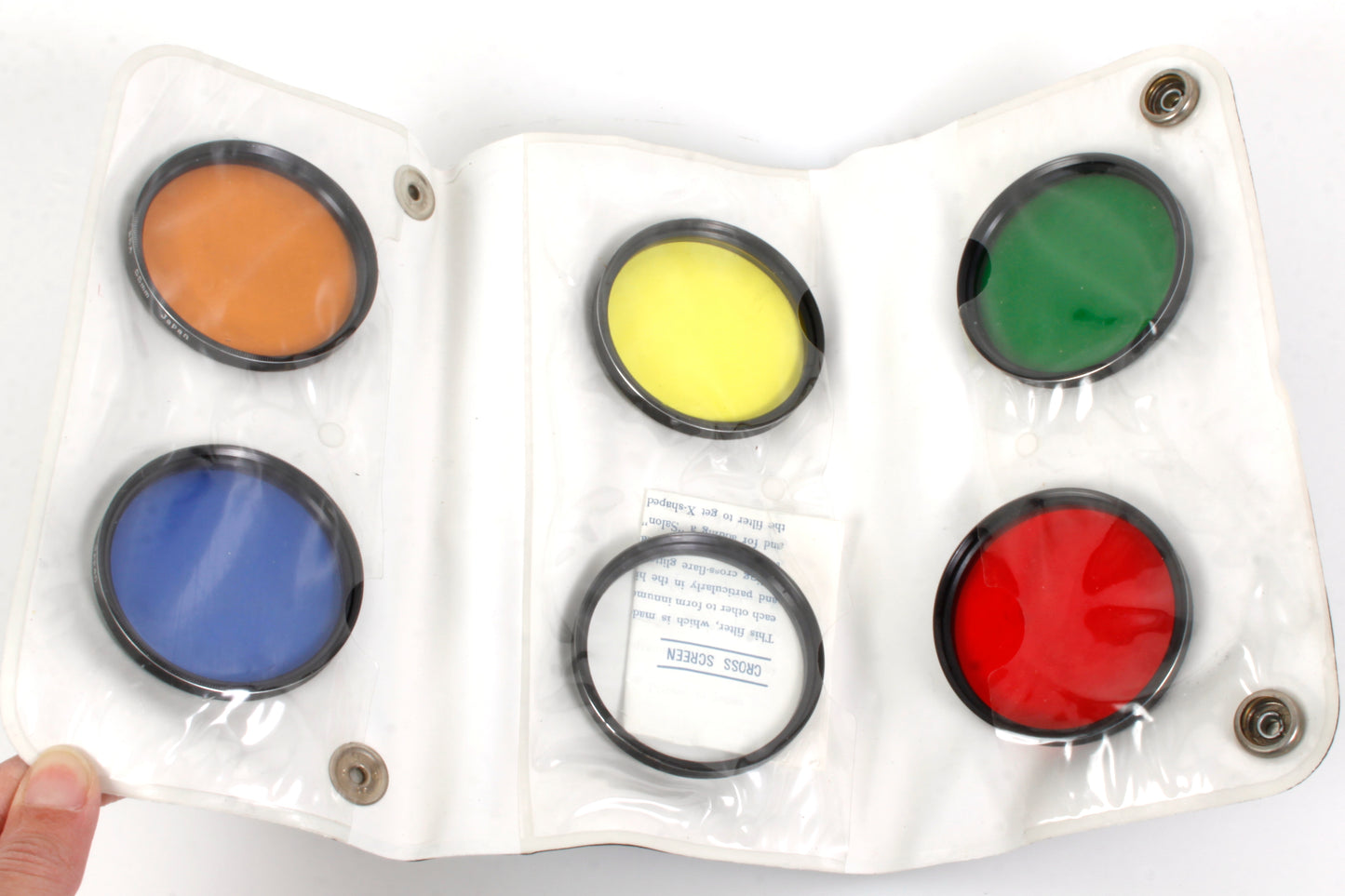 55mm Filter Set in Case Star/Red/Green/Yellow/Orange/Blue Great for B&W