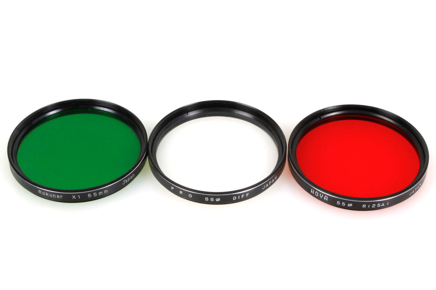 55mm Filter Set in Case Star/Red/Green/Yellow/Orange/Blue Great for B&W