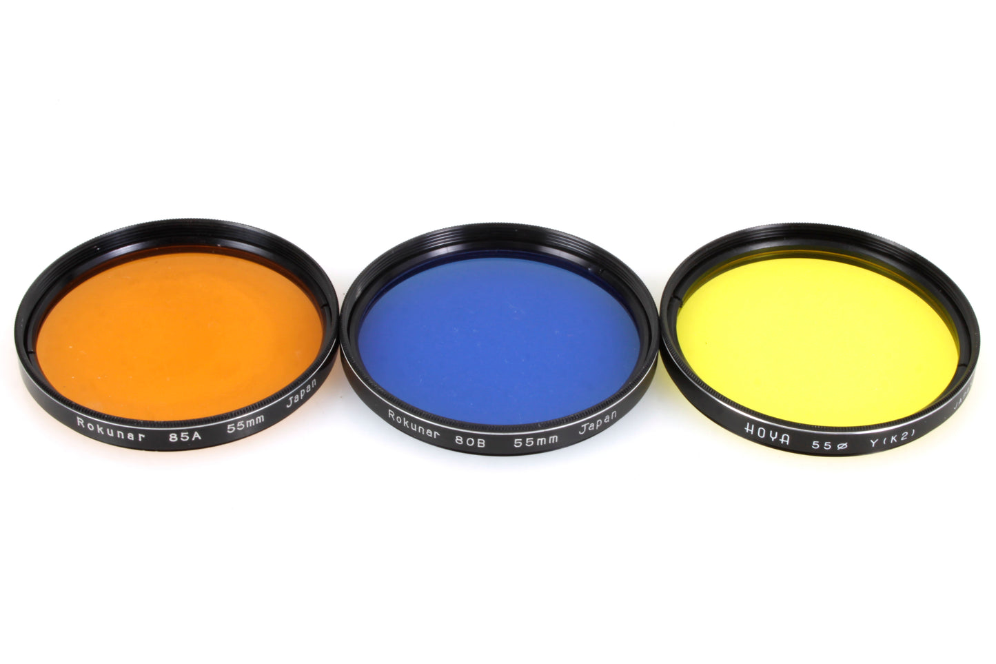 55mm Filter Set in Case Star/Red/Green/Yellow/Orange/Blue Great for B&W