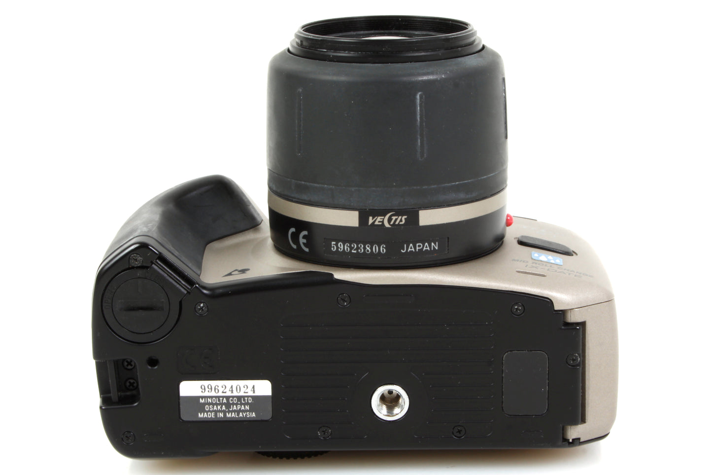 Minolta Vectis S-1 APS SLR Wide Angle Panoramic Lens 28-56mm w Film & Manual