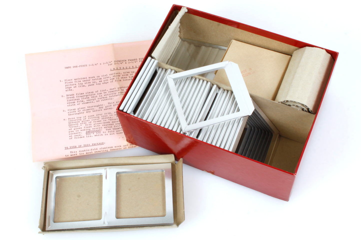 EMDE 120 (2 1/4 x 2 1/4) Slide Mounts w/ Glass (27)