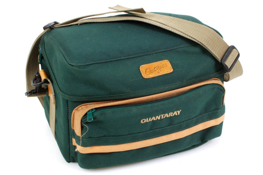 Quantaray Camera Bag w/ 2nd Top Bag & Waist Strap Large Green