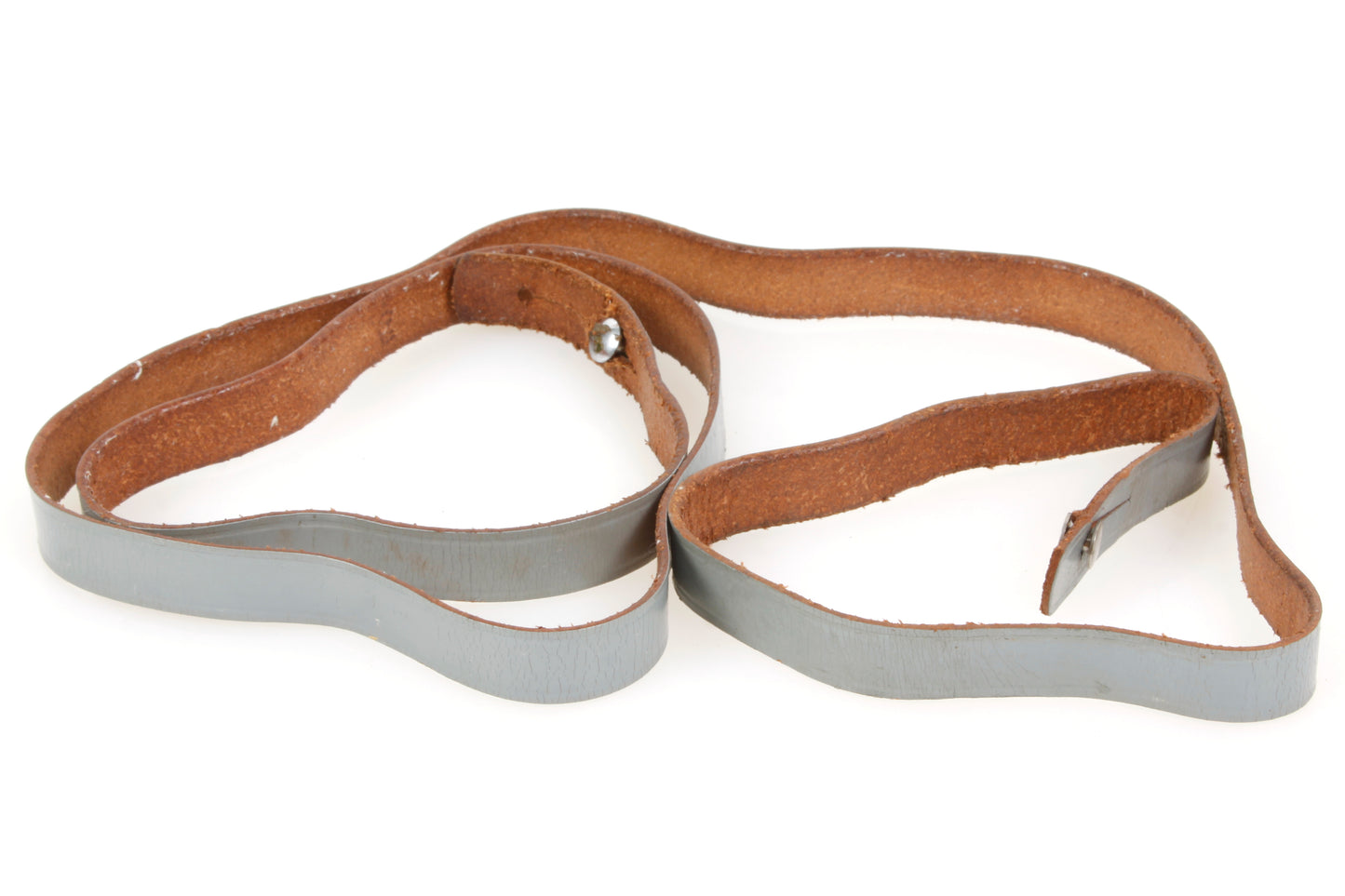 Vintage Camera Strap 1960s Gray Leather