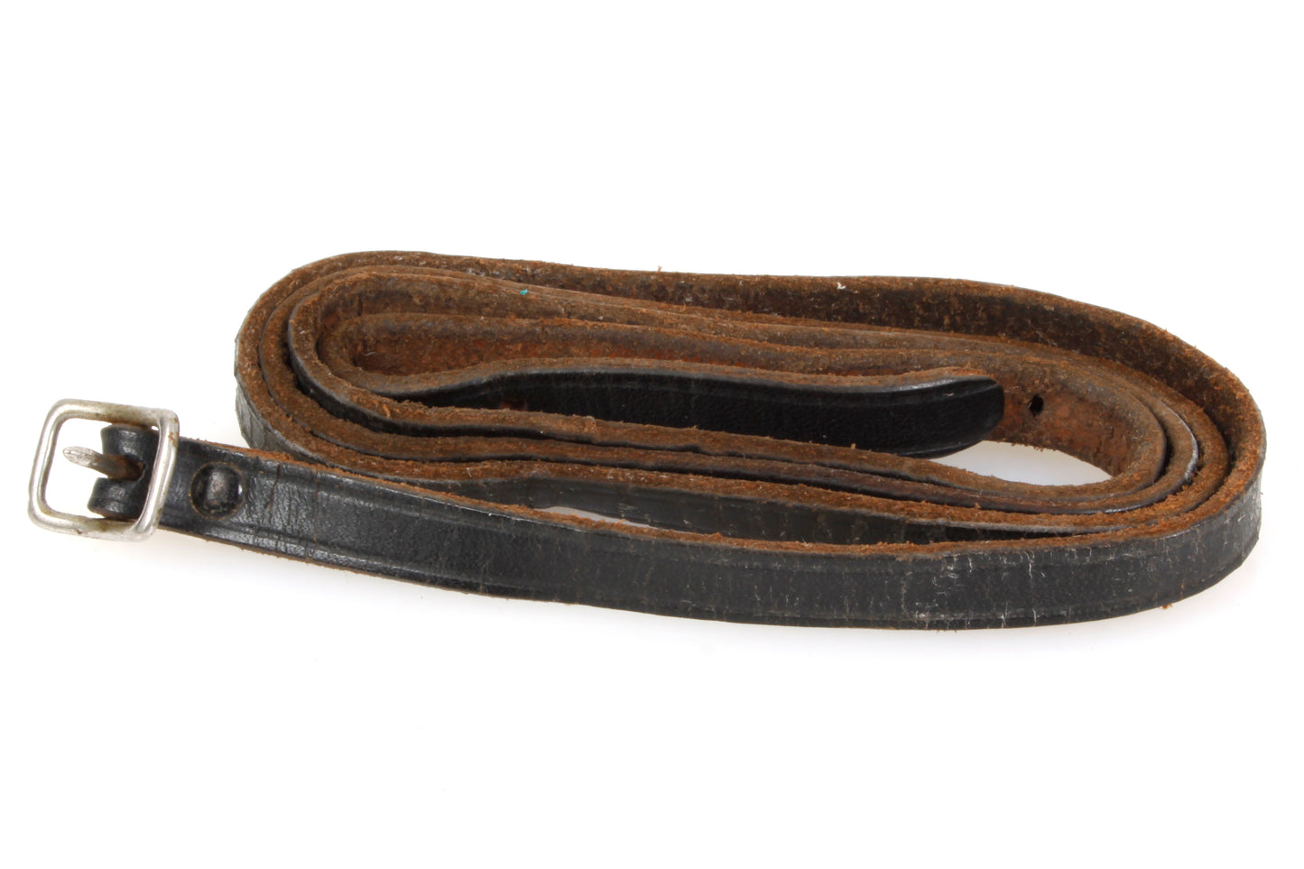 Vintage Camera Strap Black Leather 1950s