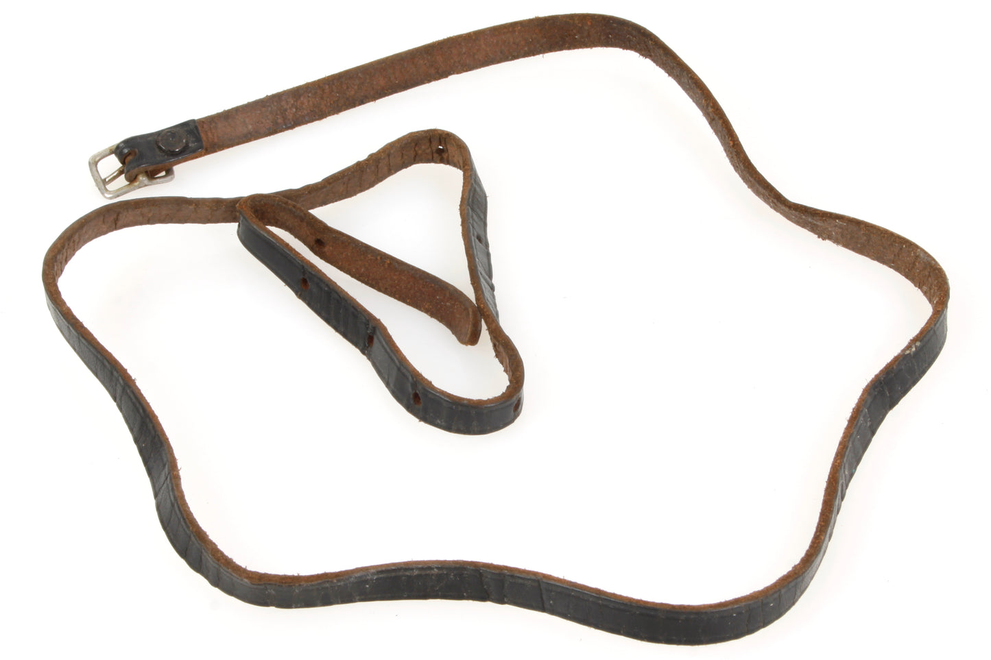 Vintage Camera Strap Black Leather 1950s