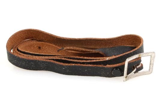 Vintage Camera Strap 1980s Black Leather