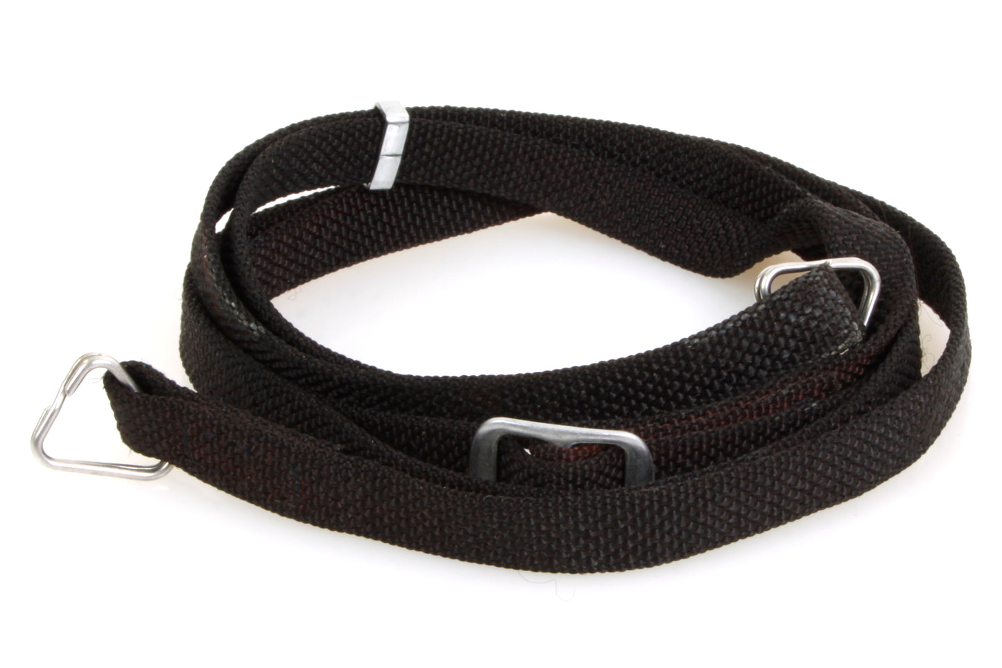 Vintage Camera Strap Woven Cloth Thin Black 1990s