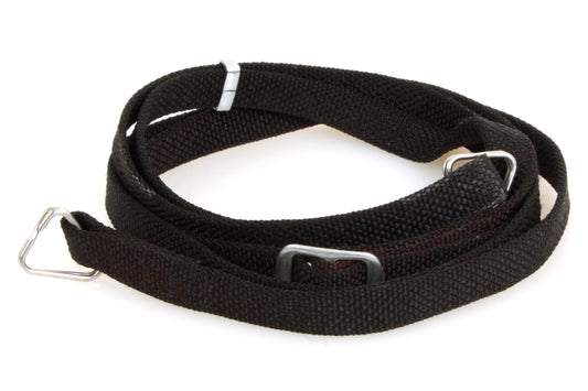 Vintage Camera Strap Woven Cloth Thin Black 1990s