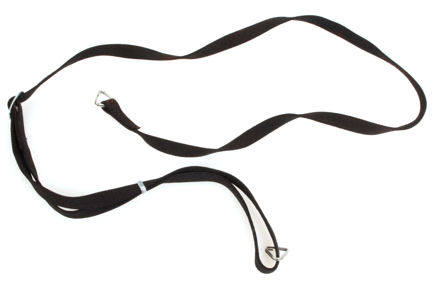 Vintage Camera Strap Woven Cloth Thin Black 1990s