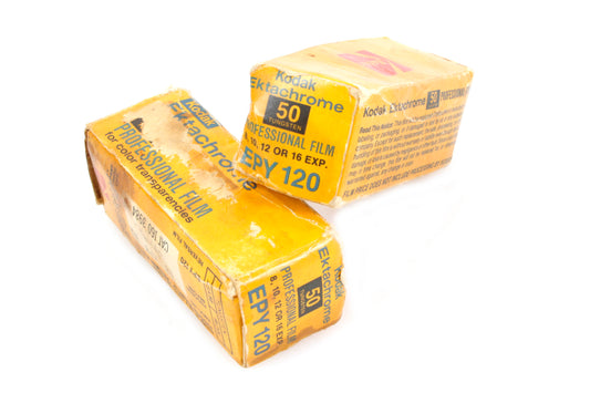 Kodak EPY 120 ASA 50 Ektachrome Expired Film Set of 2