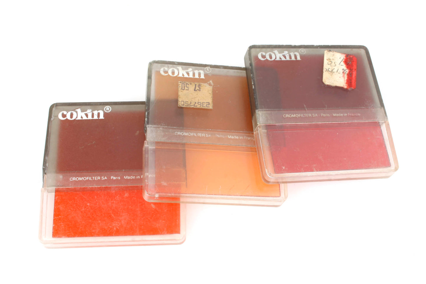 Cokin Filters (3) Coef X 4 Red, Coef X 1.8 Orange, Coef + 1 Orange