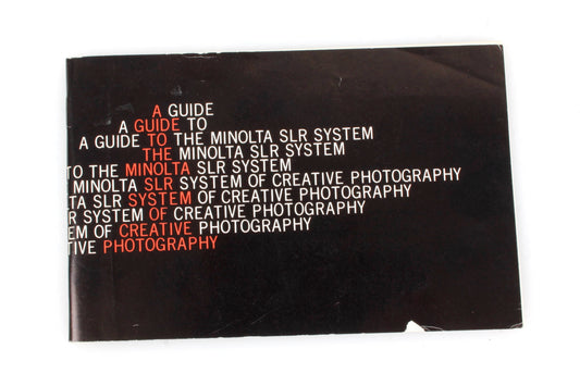 Minolta SLR Film System Guide