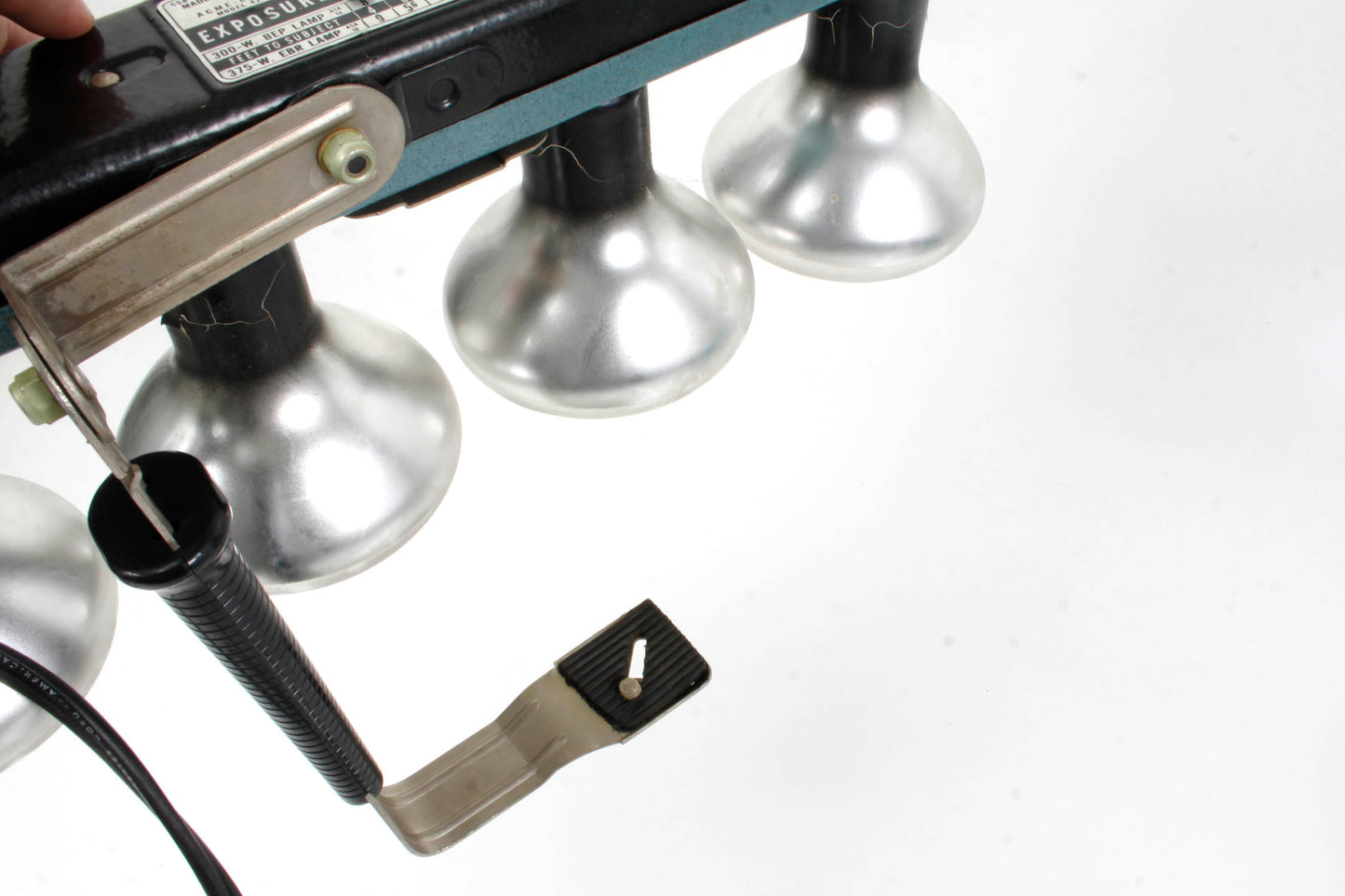Super 8 Movie Lights w/ Bracket + Case and 4 Bulbs WORKING
