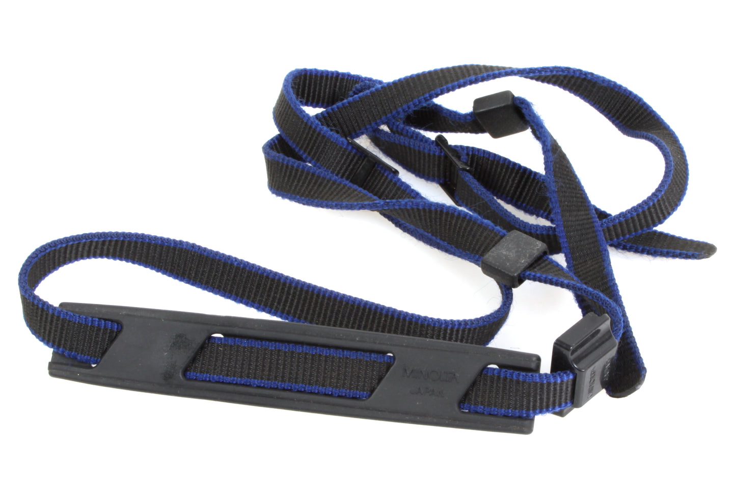 Vintage Minolta Camera Strap Blue/Black 1990s
