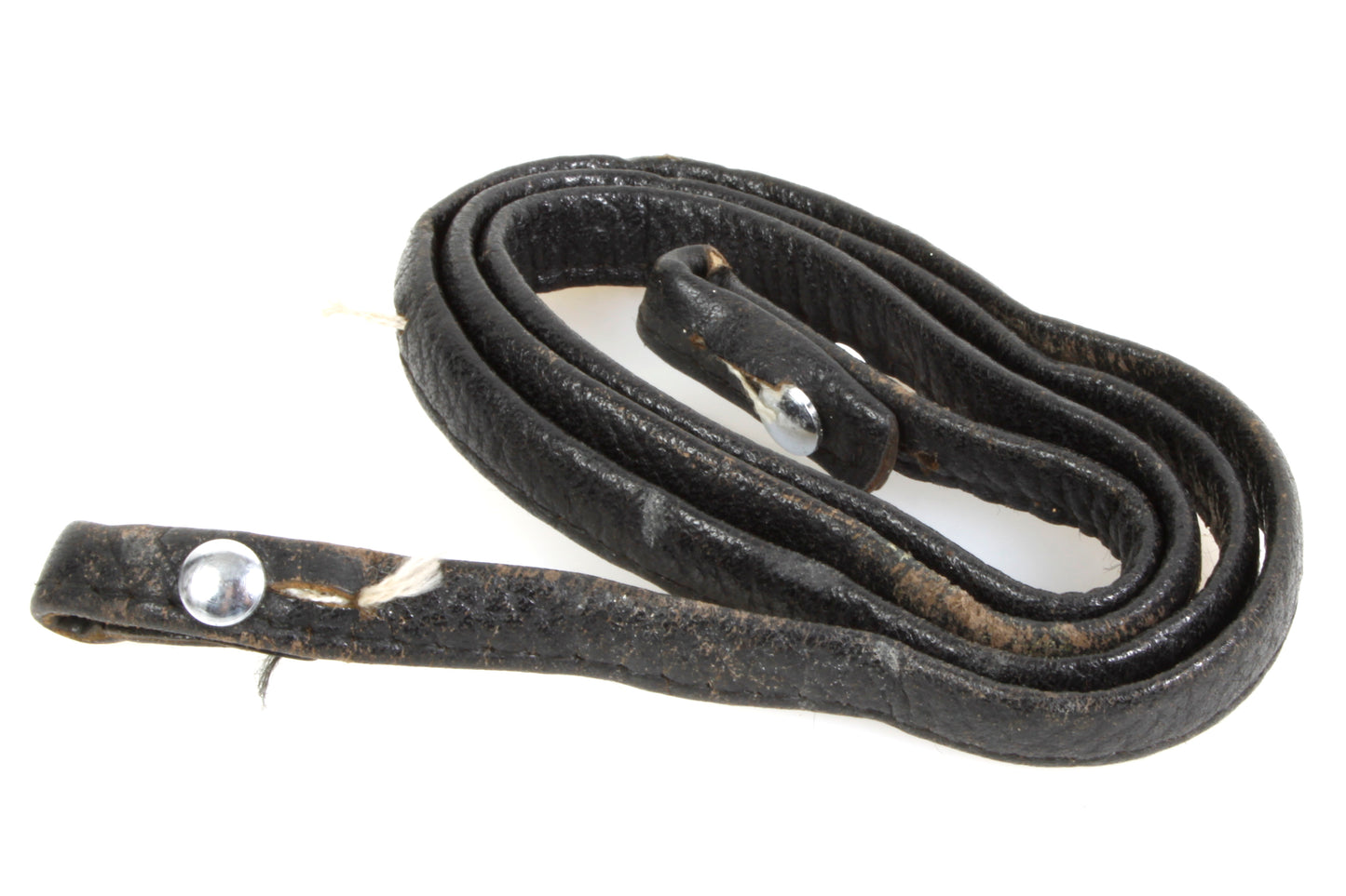 Vintage Camera Strap Black Leather 1970s