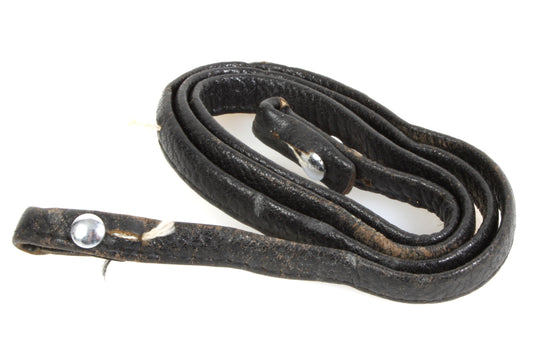 Vintage Camera Strap Black Leather 1970s