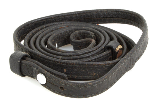 Vintage Camera Strap Black Leather 1970s