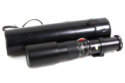 Vintage Supertelephoto Lens Spiratone for Pentax K Cameras with Case