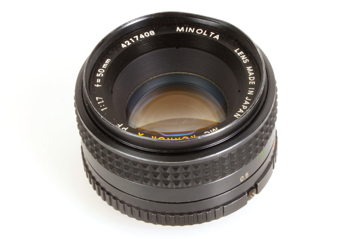 Minolta Rokkor-X MC 50mm 1.7 Prime Lens XGM X370 X570 X700