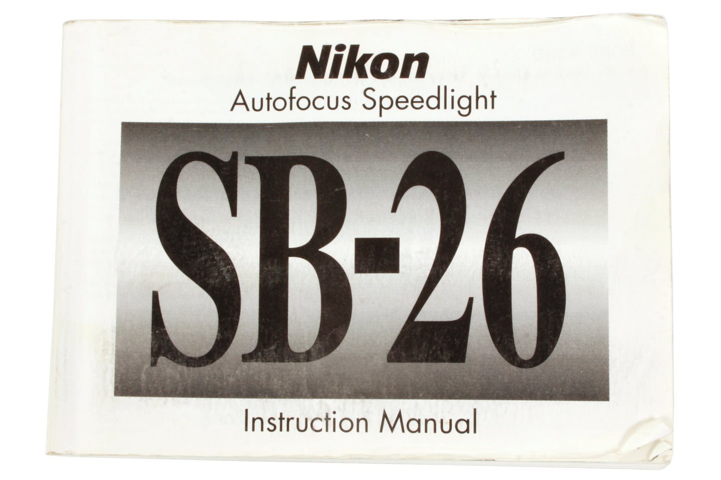 Nikon SB-26 Speedlight Manual