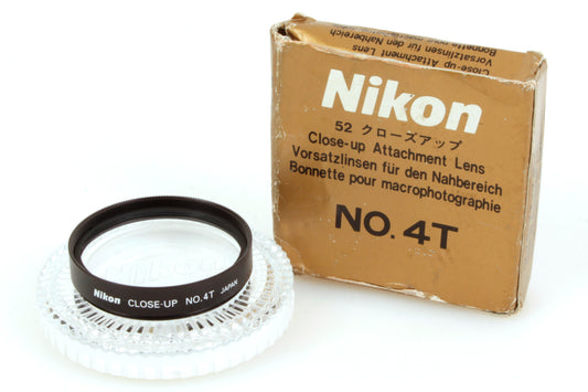 Nikon 52mm No. 4T Close-Up Attachment Lens for Filter Diameter 52mm in Box