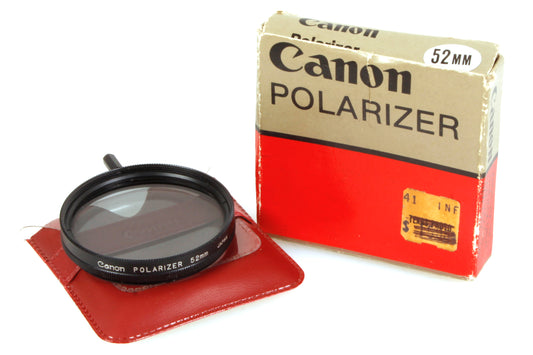Canon 52mm Polarizer for 50mm 1.8 AE1/AE1P/FTb