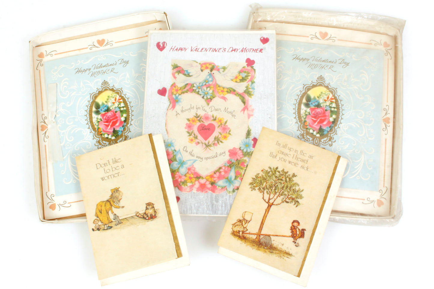 Vintage Greeting Cards - Valentines Day for Mother, Get Well Soon