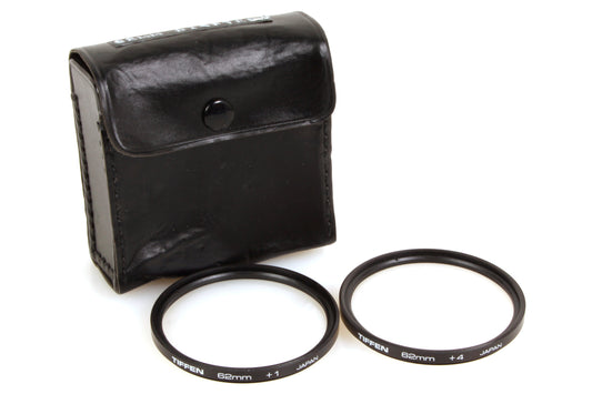 62mm Close Up Filters +1 & +4 Tiffen Set of 2