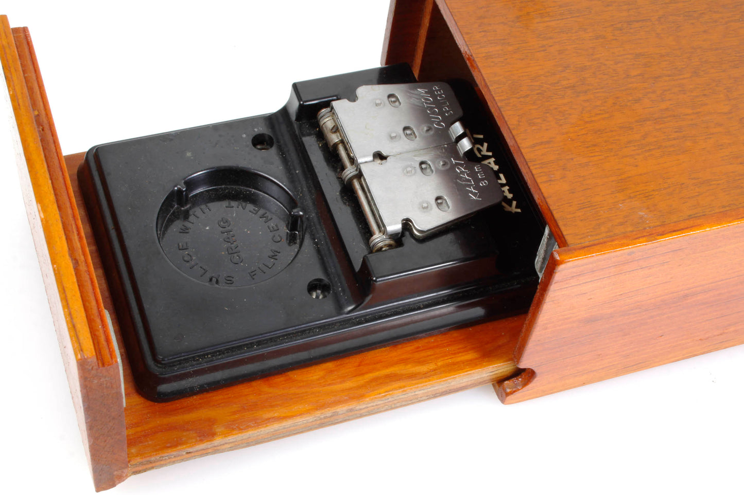 8mm Movie Film Splicer in Wooden Box