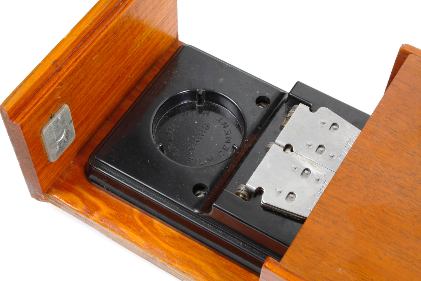 8mm Movie Film Splicer in Wooden Box