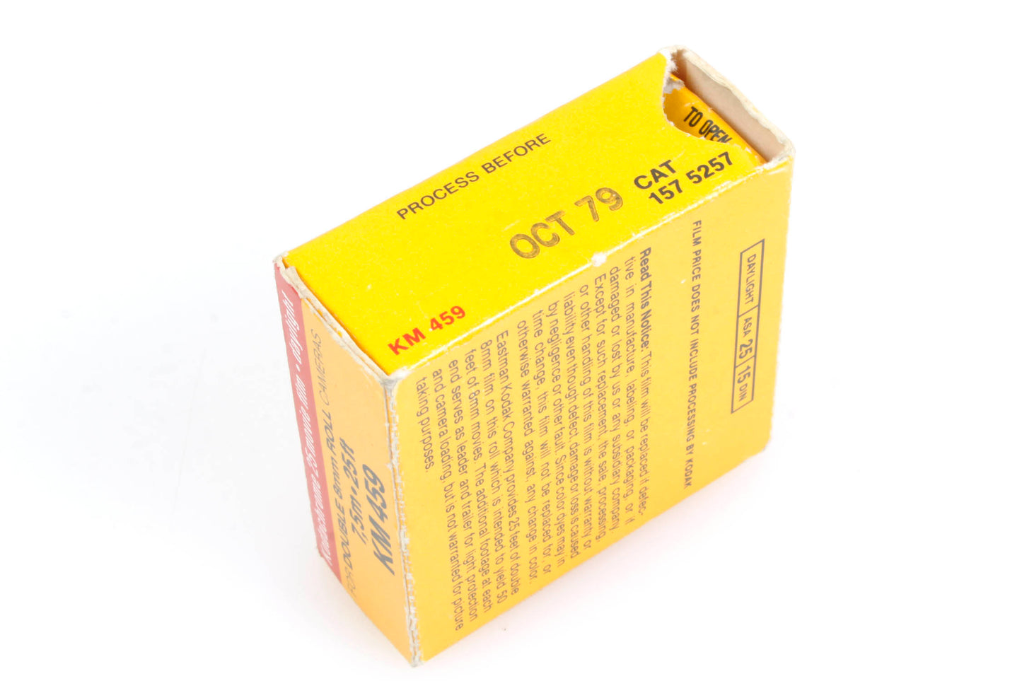 Kodachrome 25 Double Sided 8mm Film Expired