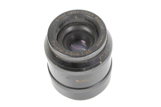 Leitz Wetzlar Focotar 50mm F/4.5 Lens with DOORX 17675 Extension Tube