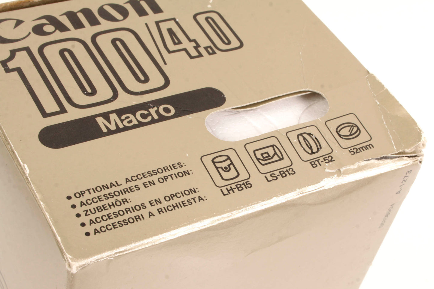 Canon FD 100mm F/4 Macro Lens w/ Extension Tube In Box