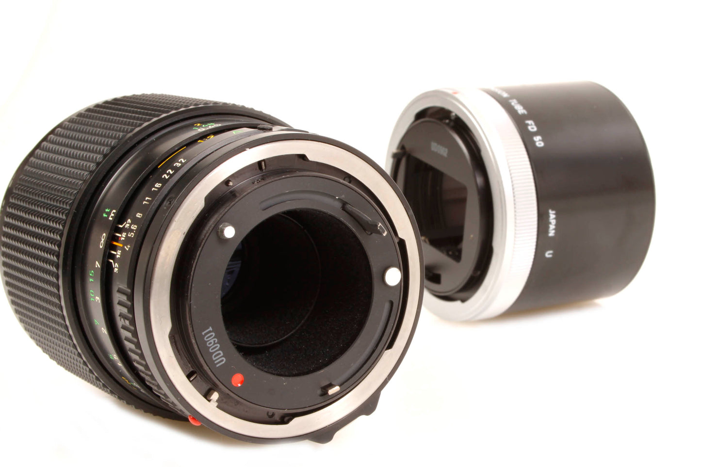 Canon FD 100mm F/4 Macro Lens w/ Extension Tube In Box