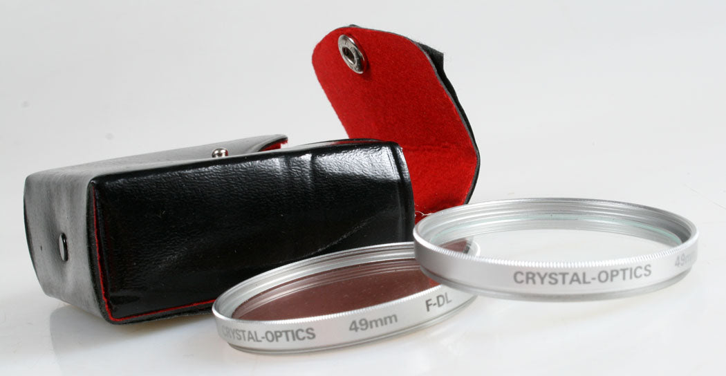 49MM FILTERS SET OF 2 IN ORIG. CASE (UV,F-DL)