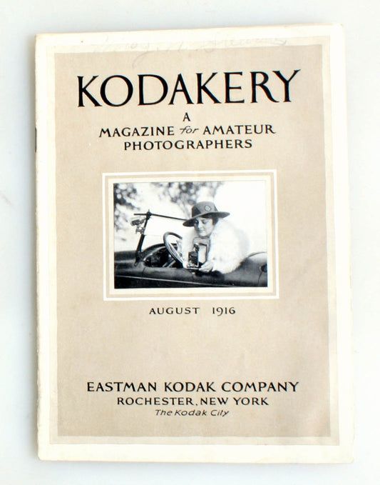 VINTAGE KODAKERY MAGAZINE FOR AMATEUR PHOTOGRAPHERS, AUGUST 1916 EDITION